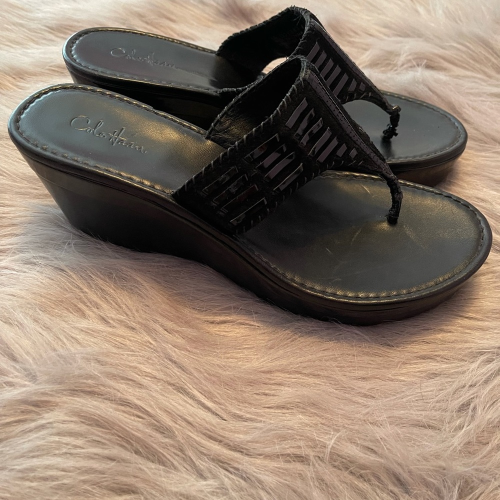 Cole Haan Nike air wedge sandals size 8 EUC